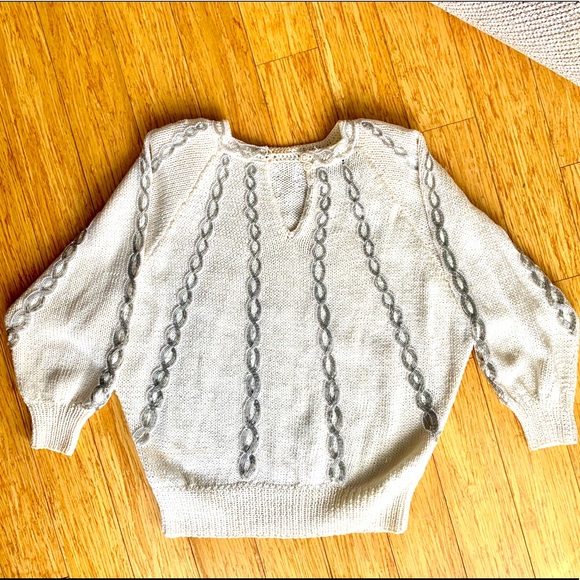 (Vintage) knit sweater with beading details - Picture 2 of 5